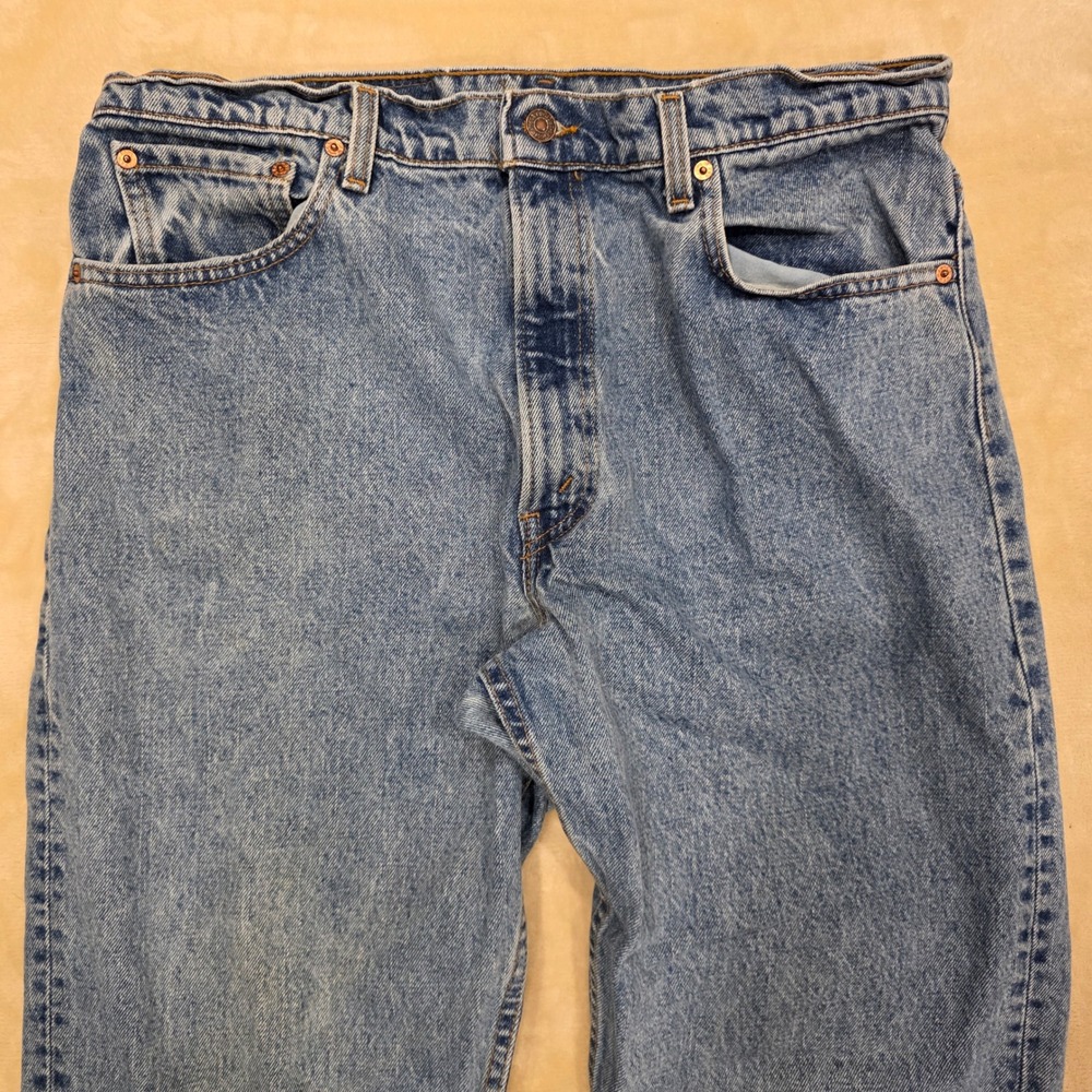 Vintage Levis 550 Jeans Mens 36x31.5 Actual (Tag 38x32) Made In USA Blue 90s - Picture 3 of 12
